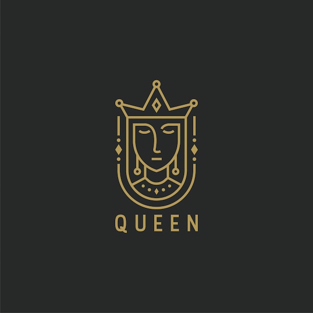 Download Free Queen With Line Style Logo Template Premium Vector Use our free logo maker to create a logo and build your brand. Put your logo on business cards, promotional products, or your website for brand visibility.