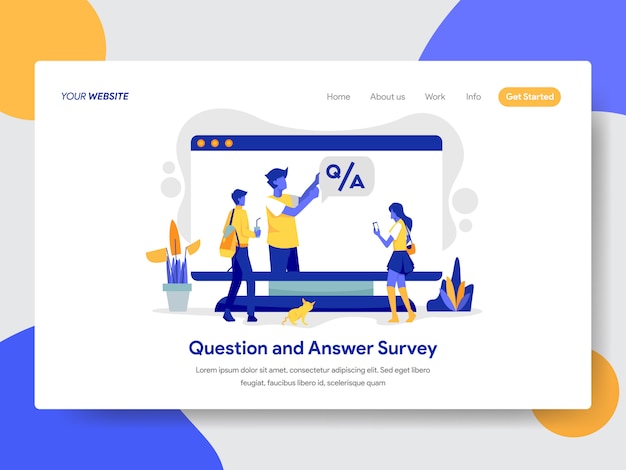 Download Free Question And Answer Survey Illustration For Web Page Premium Vector Use our free logo maker to create a logo and build your brand. Put your logo on business cards, promotional products, or your website for brand visibility.