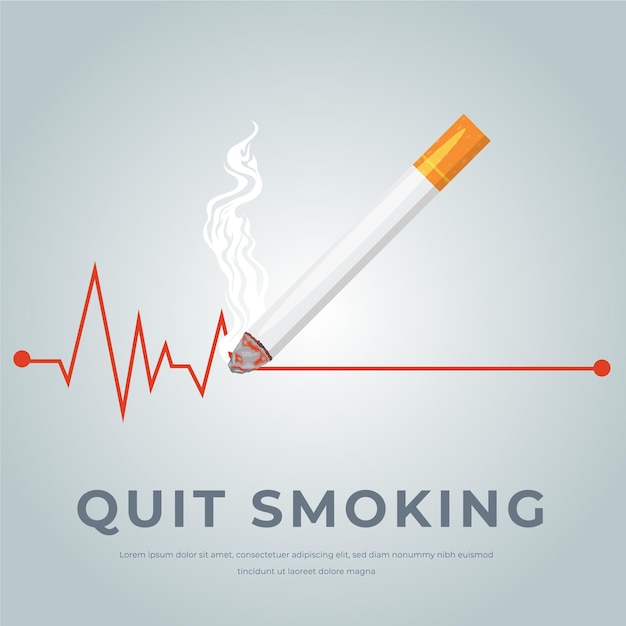 Premium Vector Quit Smoking Illustration