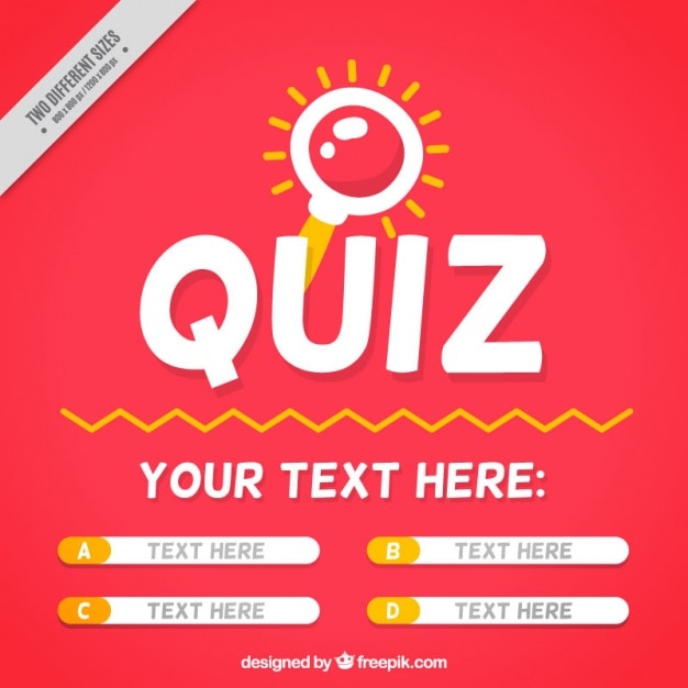 Download Free Free Vector Quiz Background With Question And Four Options Use our free logo maker to create a logo and build your brand. Put your logo on business cards, promotional products, or your website for brand visibility.