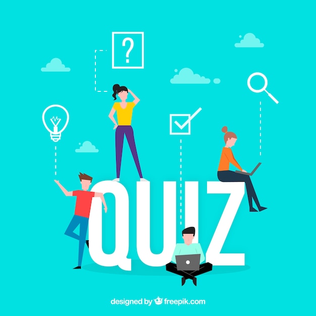 Quiz word concept | Free Vector