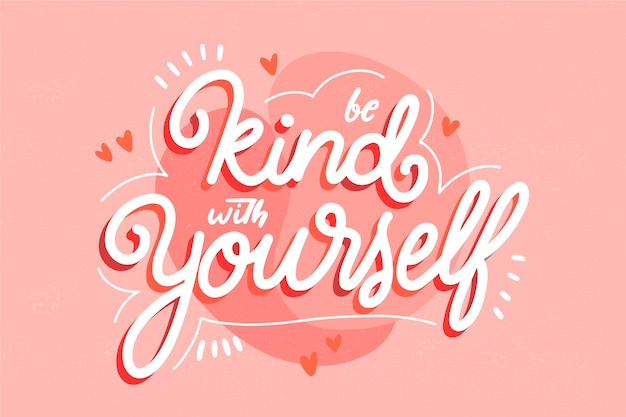 Quote with self-love theme | Free Vector