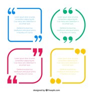 Quotes Template Pack Free Vector