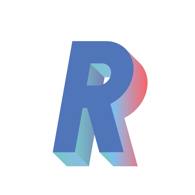 Free Vector | R letter