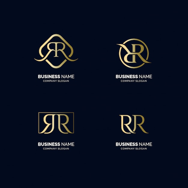 Download Free R Luxury Text Logo Set Premium Vector Use our free logo maker to create a logo and build your brand. Put your logo on business cards, promotional products, or your website for brand visibility.