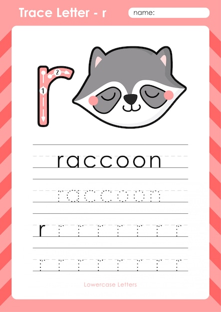 premium-vector-r-raccoon-alphabet-a-z-tracing-letters-worksheet