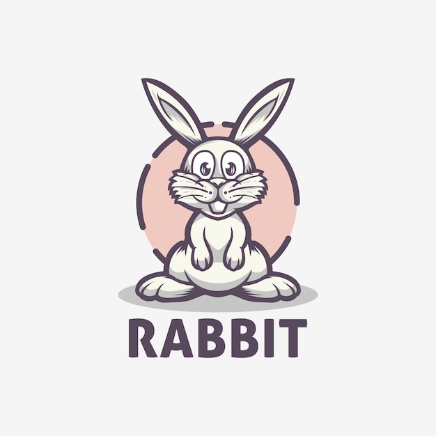 Download Free Rabbit Cute Logo Template Premium Vector Use our free logo maker to create a logo and build your brand. Put your logo on business cards, promotional products, or your website for brand visibility.