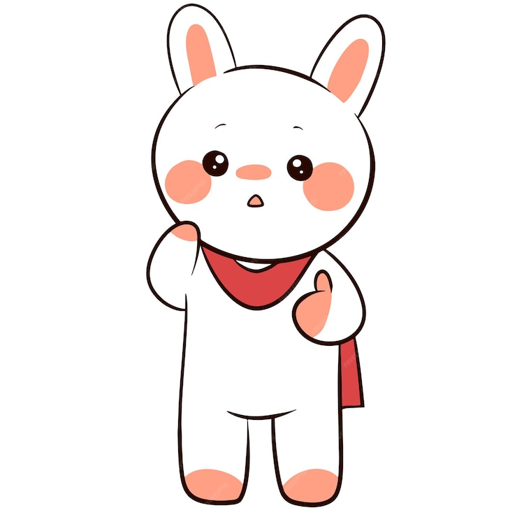 Premium Vector | Rabbit man character cute vacter cartoon