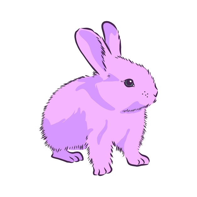 Premium Vector | Rabbit sketch hand drawn vector illustration realistic ...