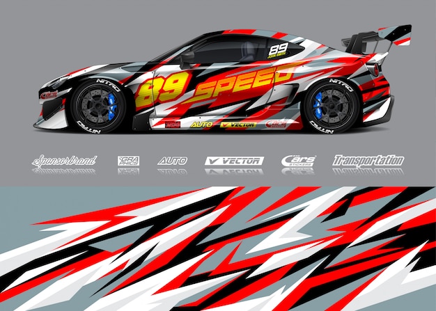 Premium Vector | Race car livery illustrations