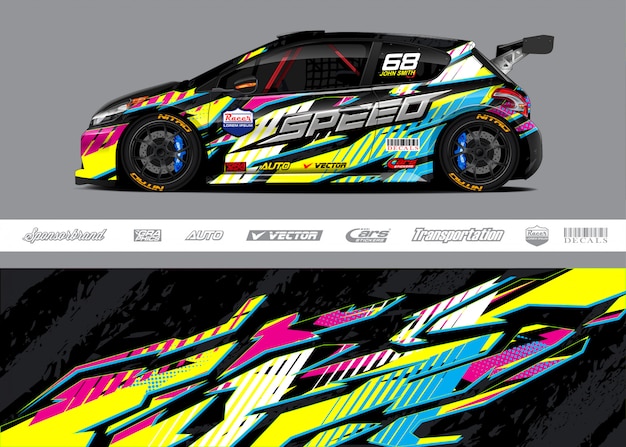 Premium Vector | Racing car livery designs