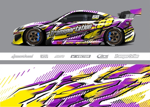 Premium Vector | Racing car livery designs