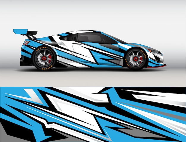 Premium Vector | Racing car wrap design vector