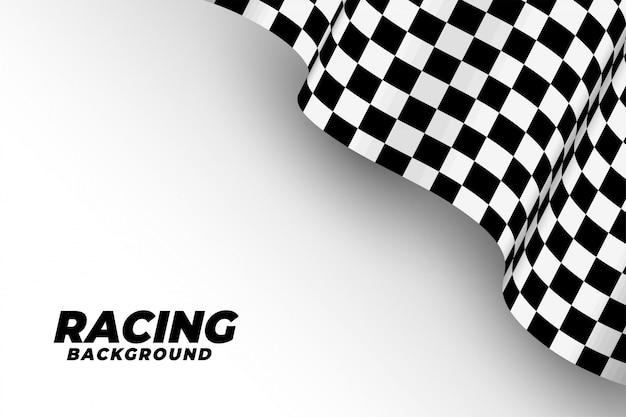 Download Free Vector | Racing flag background in 3d style