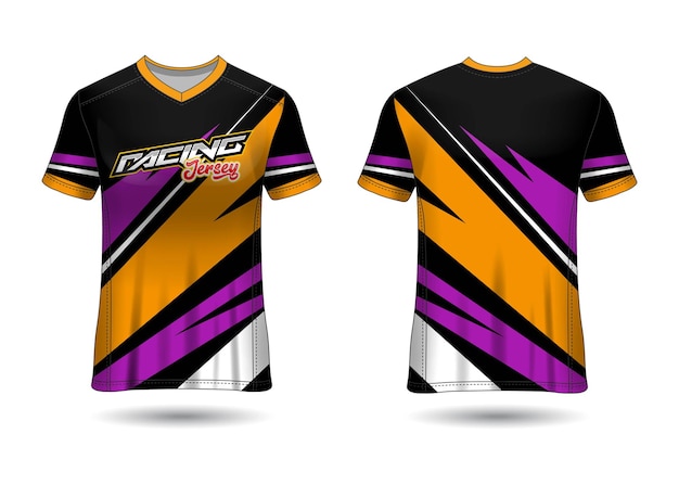 Premium Vector | Racing sport jersey template design