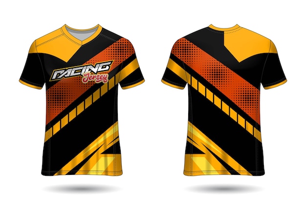 Premium Vector | Racing sport jersey template design