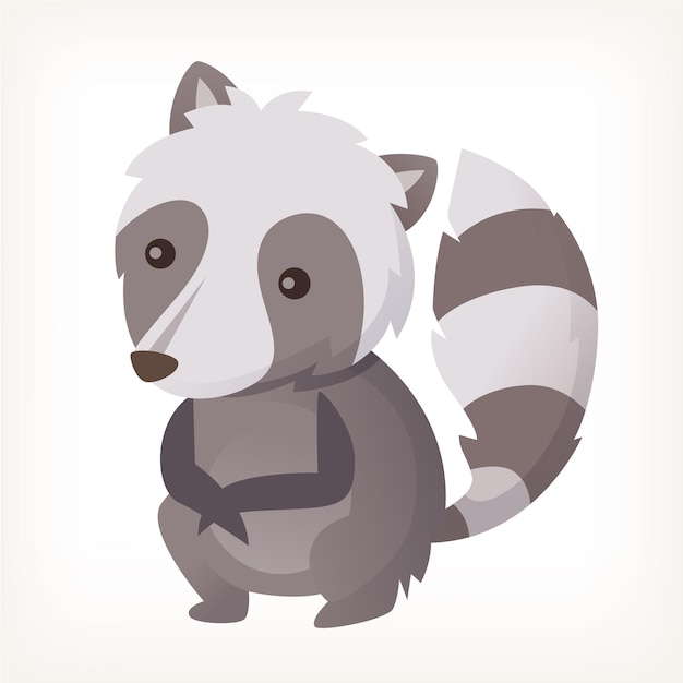 Premium Vector | Racoon image isolated vector illustration