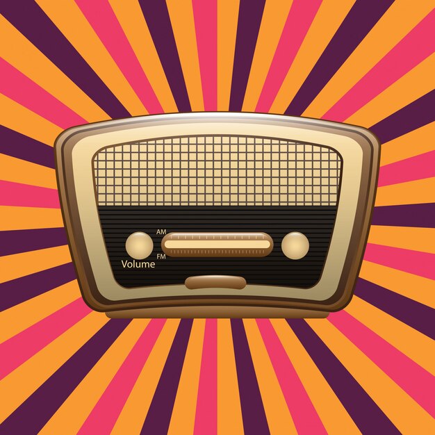 Radio old | Premium Vector