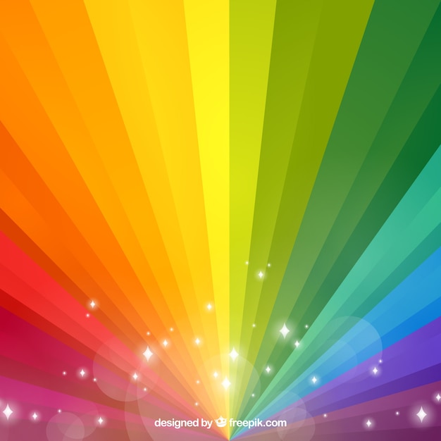 Download Rainbow background in gradient | Free Vector