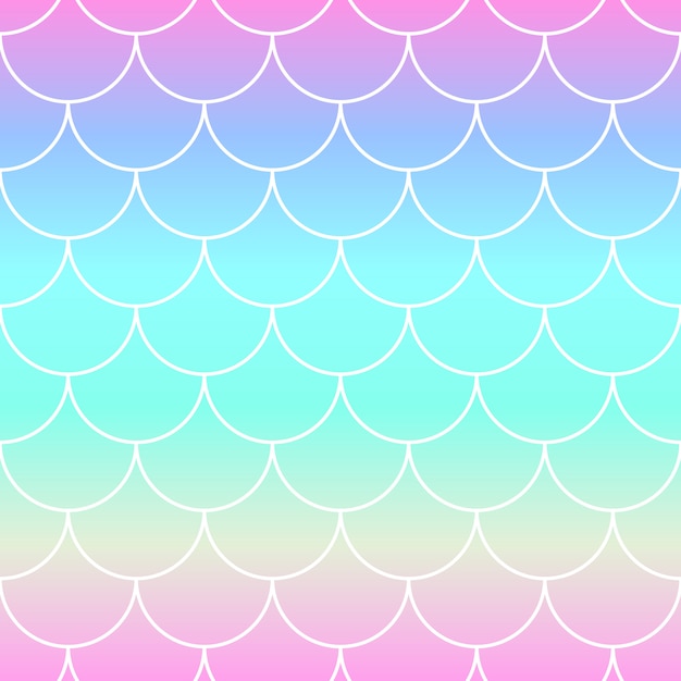 Premium Vector | Rainbow background. mermaid scales.