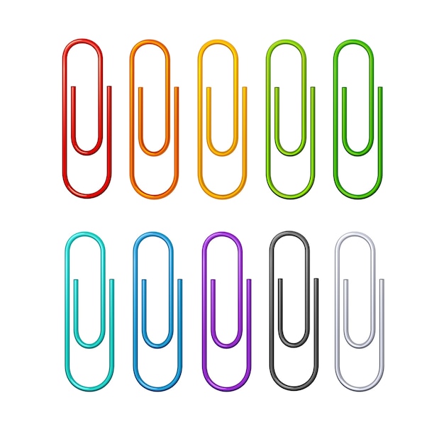 Premium Vector | Rainbow colorful chain collection isolated on white ...