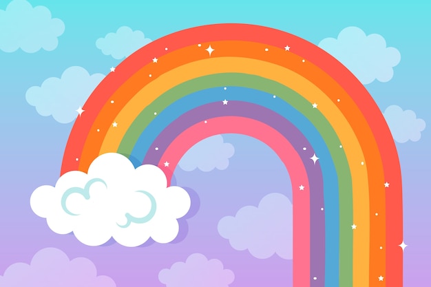 Free Vector | Rainbow concept in flat design