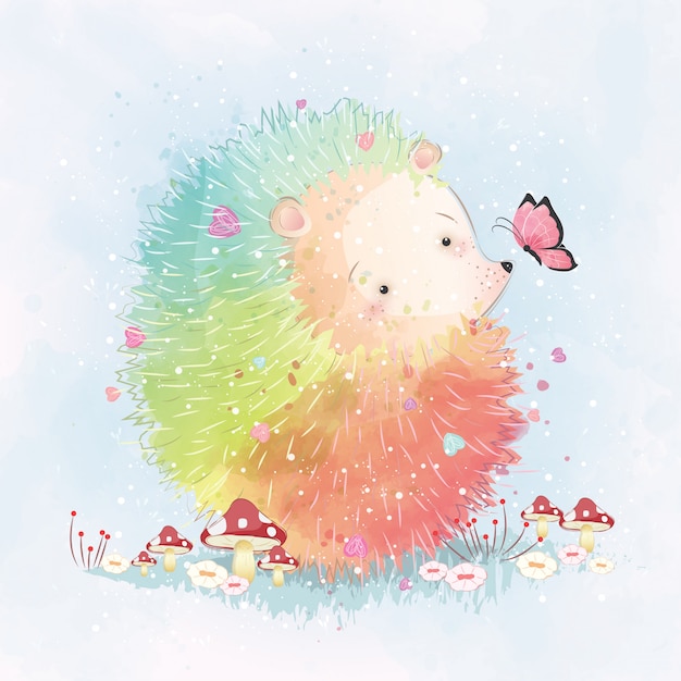 rainbow hedgehog webkinz