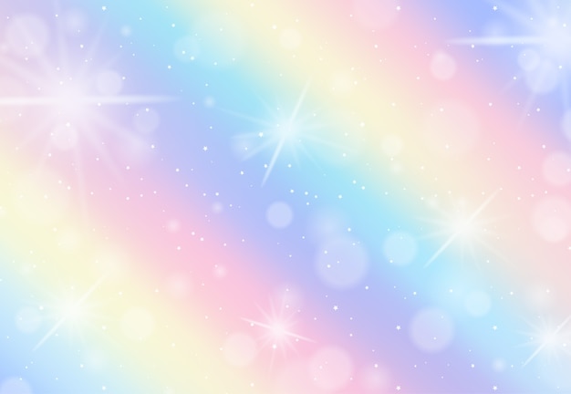 Premium Vector | Rainbow pastel blurred background