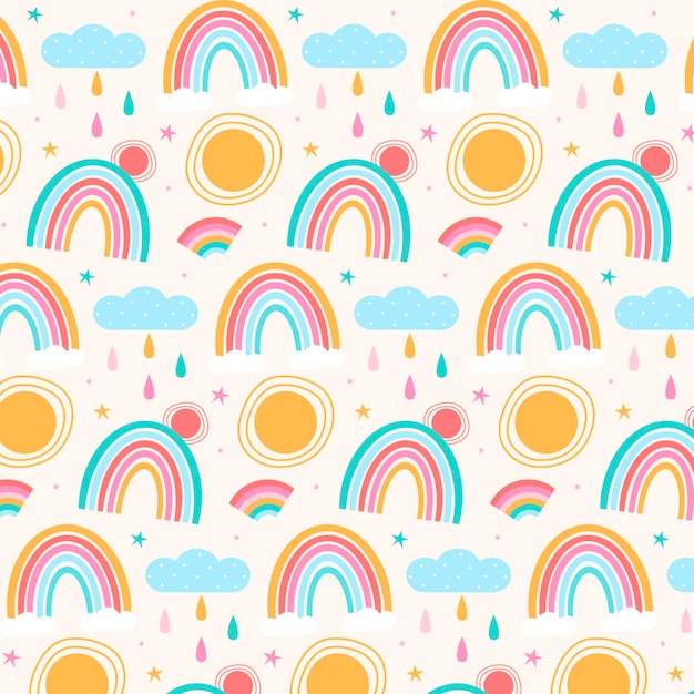 Free Vector | Rainbow pattern design