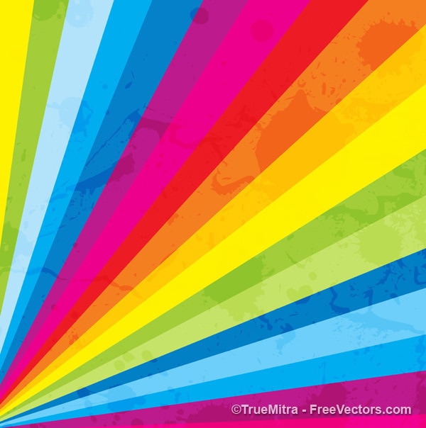 Rainbow strips multicolor vector background Vector | Free Download