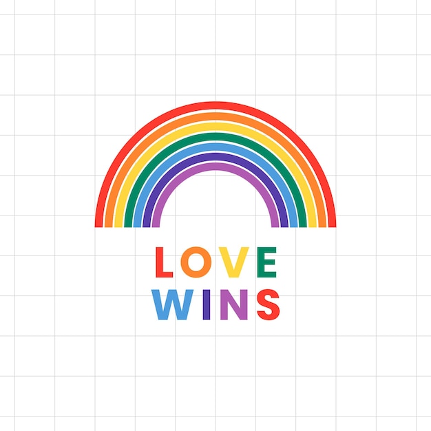 Download Free Vector | Rainbow template vector lgbtq pride month ...