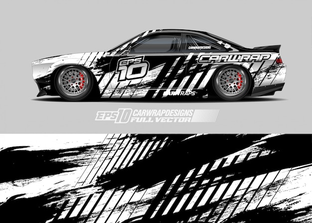 Premium Vector | Rally car livery designs