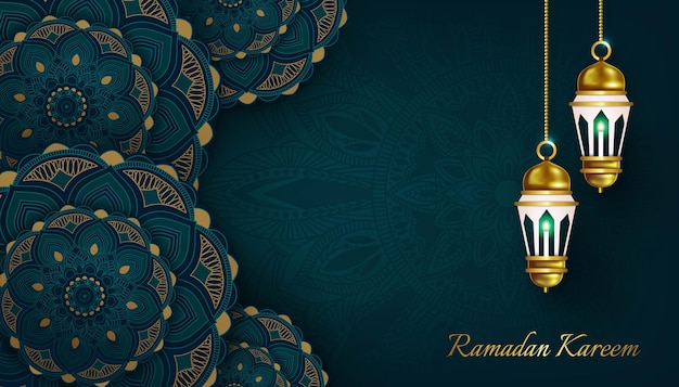Premium Vector | Ramadan banner background design illustration