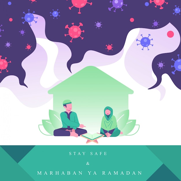 Download Free Ramadan Concept Illustration Couple Read Al Quran And And Stay Safe From Home Familly Activities In Ramadan Premium Vector Use our free logo maker to create a logo and build your brand. Put your logo on business cards, promotional products, or your website for brand visibility.