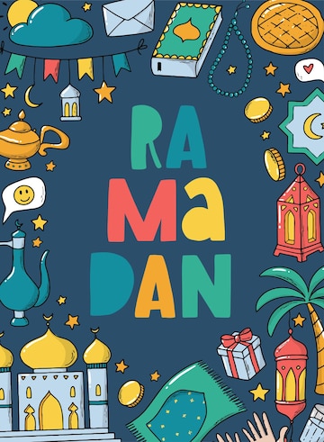 Premium Vector | Ramadan greeting card poster print