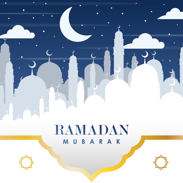 Premium Vector | Ramadan kareem background. islamic big day celebration.