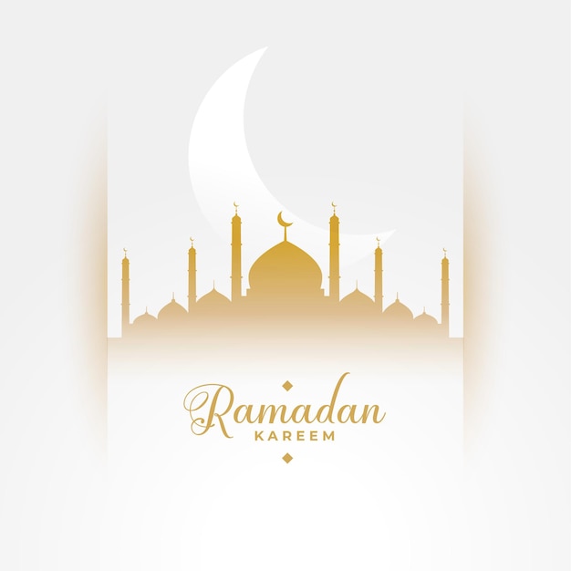 Free Vector | Ramadan kareem cultural season white background