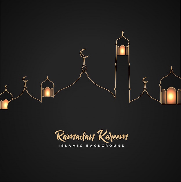 Ramadan kareem islamic Premium Vector