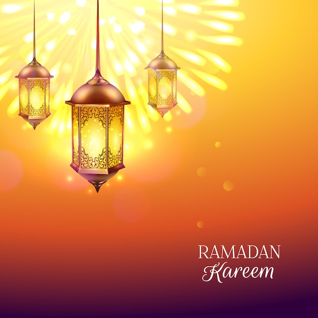 Download Ramadan lantern illustration | Free Vector