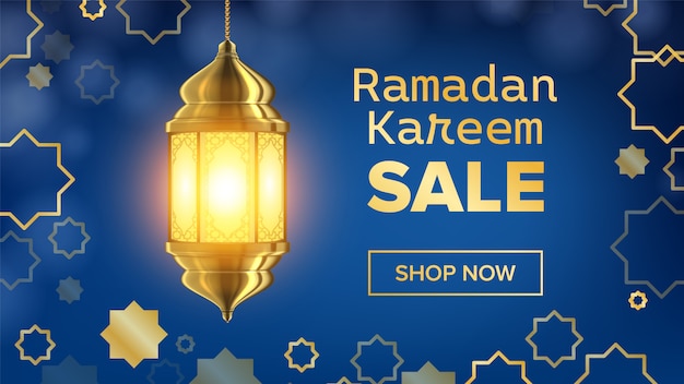 Ramadan sale banner Premium Vector