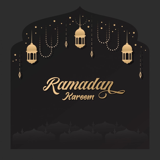 Premium Vector | Ramadhan kareem background design