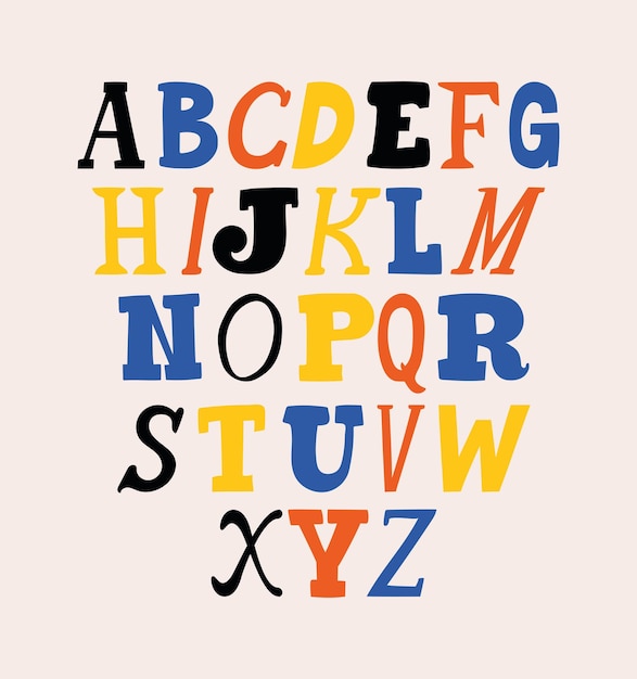 Premium Vector | Ransom note alphabet card