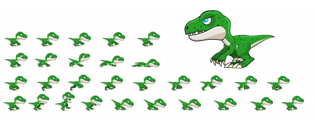 Download Raptor game sprites Vector | Premium Download