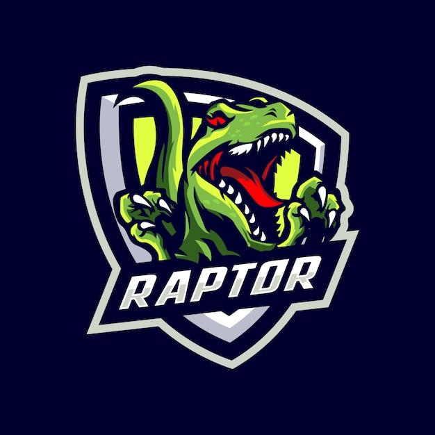 Raptor mascot logo | Premium Vector