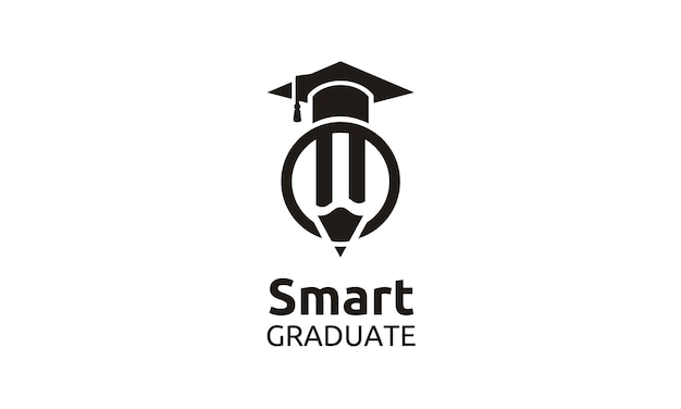 Reach the best for school/university/college/graduate logo Premium Vector