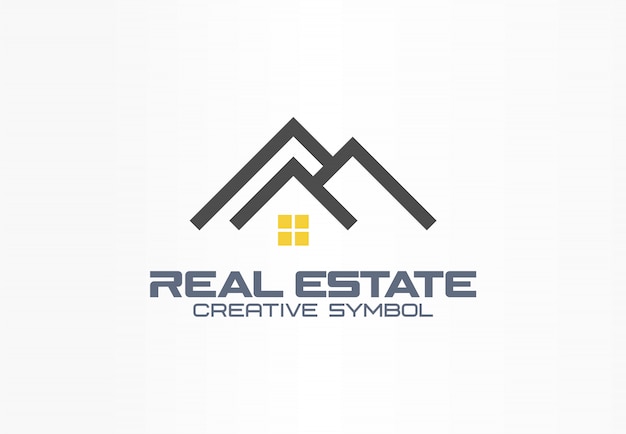 Download Free Real Estate Agent Creative Symbol Concept Roof And Light On Use our free logo maker to create a logo and build your brand. Put your logo on business cards, promotional products, or your website for brand visibility.