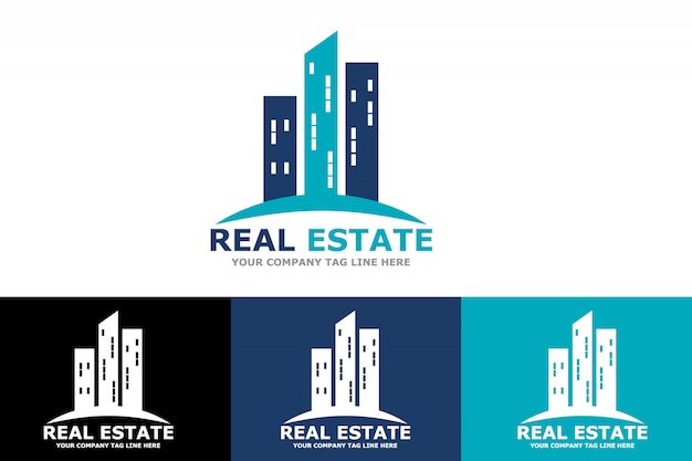 Download Free Real Estate Building And Construction Company Logo Premium Vector Use our free logo maker to create a logo and build your brand. Put your logo on business cards, promotional products, or your website for brand visibility.