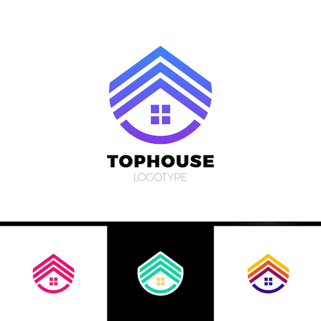 Download Free Real Estate House Logo Top Arrow Up House Logotype Simple Home Use our free logo maker to create a logo and build your brand. Put your logo on business cards, promotional products, or your website for brand visibility.