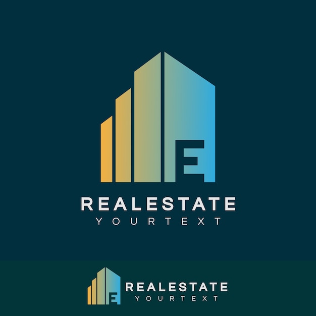 Download Free Real Estate Initial Letter E Logo Design Premium Vector Use our free logo maker to create a logo and build your brand. Put your logo on business cards, promotional products, or your website for brand visibility.
