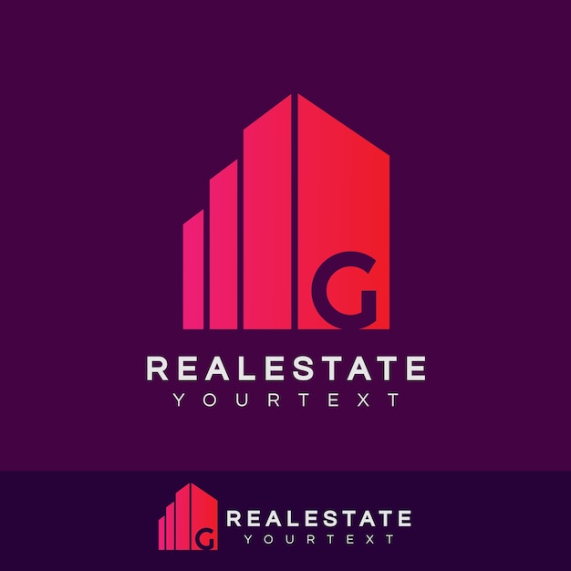 Download Free Real Estate Initial Letter G Logo Design Premium Vector Use our free logo maker to create a logo and build your brand. Put your logo on business cards, promotional products, or your website for brand visibility.
